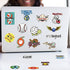 100PCS Sports Stickers, Volleyball Basketball Football Stickers Mixed Vinyl Waterproof Stickers for Water Bottles Laptop Computer Skateboard MacBook for Teens and Adults