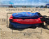 BLUE SMALL - Human Bobber Inflatable Floating Drink Holder – Beverage Bobber Drink Float for Tumblers, Yeti, Tervis, or Wine Bottle in the Hot Tub, Pool or Boat (SMALL 12oz Cans or Bottles)