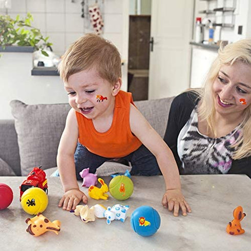 UPINS 200 Counts 3D Animal Puffy Small Stickers Sheets Bulk for Kids Toddlers, Foam Sticker Books for Kids