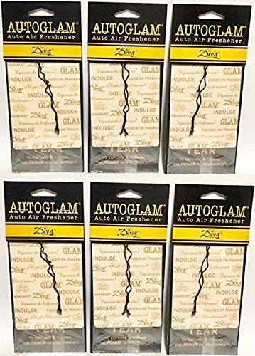Tyler Candle Company Co Autoglam Air Freshener - Diva fragrance - Set of 6