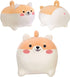 DITUCU Shiba Inu Stuffed Animal Toy -Cute Corgi & Akita Dog Plush Pillow, Plush Toy Best Gifts for Girl and Boy, Can Be Used for Bed and Sofa Chair(Shiba Inu, Brown Round Body, 11.8in)