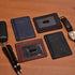 Leather Wallet for men with Credit card holder RFID blocking for men and women (Charcoal)