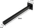 Floating Shelf Brackets 10 Inch, Heavy Duty Black Floating Shelving Bracket, Wall Mounted Decorative Industrial Metal Brackets for Shelves, Set of 4