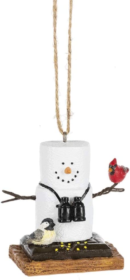 Midwest-CBK S'Mores Birdwatcher Holding a Cardinal Decorative Ornament