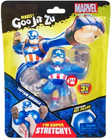 Heroes of Goo Jit Zu Licensed Marvel Hero Pack - Captain America, Multicolor (41057)