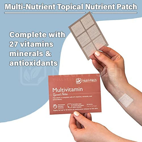 Multi-Nutrients in a Topical Skin Patch, from Nutri-Patch. 30 Day Supply.