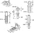Prime-Line N 7534 Bi-Fold Door Hardware Repair Kit – Includes Top and Bottom Brackets, Top and Bottom Pivots and Guide Wheel – Door Repair Kit for 1" to 1-3/8” Thick Doors Up To 50 Lbs.