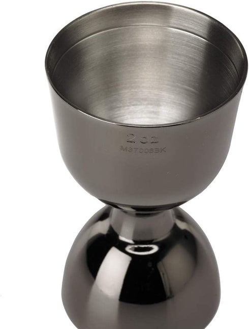 Barfly M37006BK Heavy-Duty Straight Rim Bell Jigger, 1 oz x 2 oz, Gun Metal Black