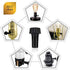 10 Pack Standard On/Off Replacement Light Lamp Turn Switch Knobs with Storage Case