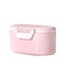Travel Infant Formula Dispenser Box with Scoop, YEEHO Portable Baby Dry Milk Powder Food Container with Spoon Airtight Storage Easy go Parents Choice Sealed Small Case,Pink