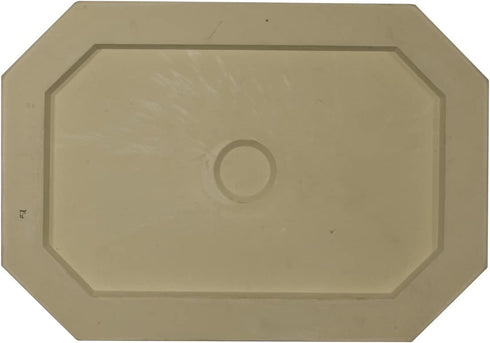 Ekena Millwork CM25FE Felix Ceiling Medallion, 25 1/4"W x 17 1/4"H x 1 3/4"P, Factory Primed