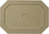 Ekena Millwork CM25FE Felix Ceiling Medallion, 25 1/4"W x 17 1/4"H x 1 3/4"P, Factory Primed