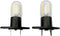 qlee Led Filament Light 1.5w Z187 Microwave Bulb 125v 20w Equivalent Incandescent Lamps for Galanz Refrigerator Microwave Oven Electrical Range Hood Indicator Light