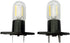 qlee Led Filament Light 1.5w Z187 Microwave Bulb 125v 20w Equivalent Incandescent Lamps for Galanz Refrigerator Microwave Oven Electrical Range Hood Indicator Light