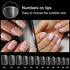 AORAEM Short Square Oval Nail Tips,240Pcs Full Matte Artificial Full Cover Soft Clear False Gel Nail Tips 10 Sizes with Box for Home DIY Nail Salon