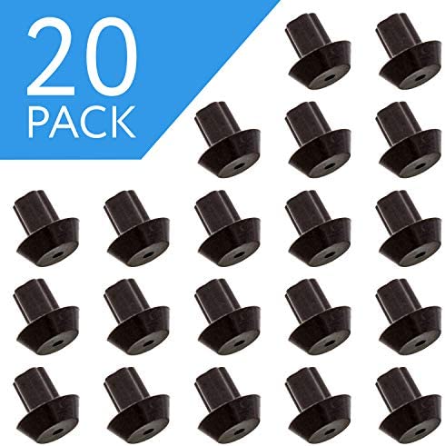 20-Pack of Viking Range - Compatible Grate Rubber Feet Bumpers - Heat-Resistant Material, Works with Many Gas Stove Burner Grates - Equivalent to PD040035 Foot - By Impresa Products