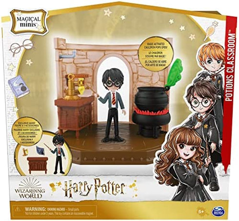 Wizarding World Harry Potter, Magical Minis Potions Classroom with Exclusive Harry Potter Figure and Accessories, Kids Toys for Ages 5 and up