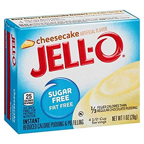 Jell-O Instant Cheesecake Sugar Free Pudding, 1 OZ ( Pack of 3)