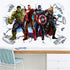 ZI XIN Superhero Wall Stickers Avengers Wall Decals Excellent Vinyl Wall Decor for Boys Room Living Room ( Size 35.4 x 23.6 inch)