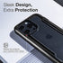 Raptic Shield Case Compatible with iPhone 13 Mini Series, Shockproof Protective, Clear Case, Durable Aluminum Frame, 10ft Drop Tested, Fits iPhone 13 Mini, Black