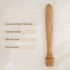 Wooden Cocktail Muddler - 12 Inch Long Muddler - Bartender Gear for Home or Professional Bars - Perfect for Crushing Fruit, Pressing Mint and Sugar Cubes - Mint Muddler for Mojitos