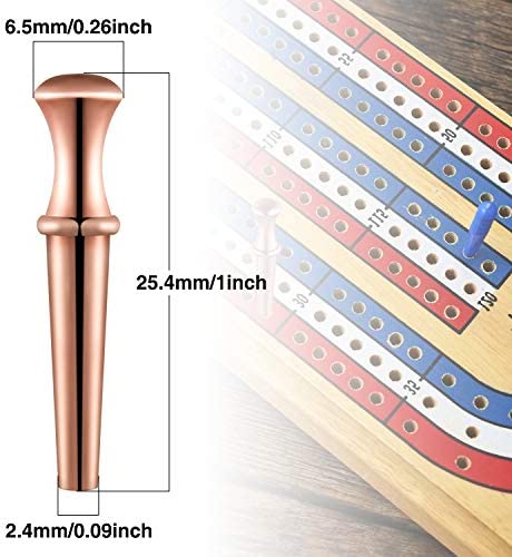 36 Pieces Metal Cribbage Pegs Cribbage Board Pegs Fit 1/ 8 Holes with Drawstring Storage Pouch for Cribbage Traditional Board Game, 4 Colors