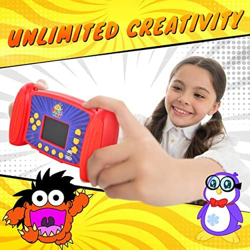 FirstTrends Ryan’s World Interactive Camera for Kids, Fun Rechargeable Camera for Children with Video, 4 x Zoom Camera, MP3 Player, Cool Games & More- SD Card Included- Retro Toy for Kids Aged 3+