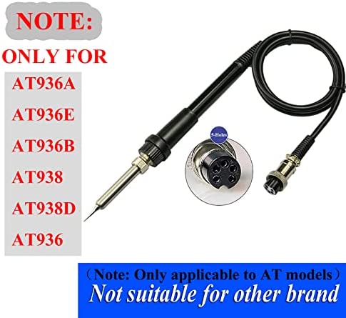 Baitaihem Replacement Solder Handle Soldering Station Iron Pencil 60W Compatible with AT936,AT936A,AT936E,AT936B,AT938,AT938D