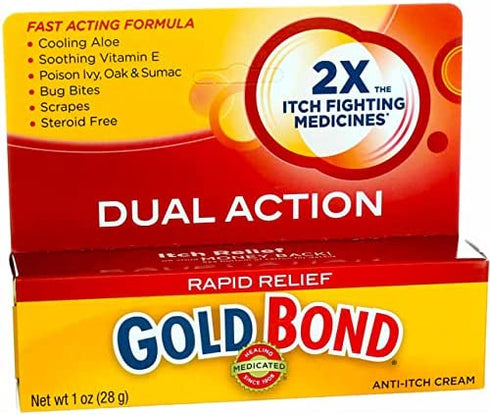 Gold Bond Rapid Itch Relief Maximum Strength 1oz Cream (3 Pack)