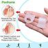 Povihome 10 Pack Clear Toe Spacers, Big Toe Separator (1st/2nd Toe), Bunion Corrector to Correct Big Toe Bunion, Overlapping Toes