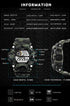 KXAITO Men's Watches Sports Outdoor Waterproof Military Wrist Watch Date Multi Function Tactics LED Alarm Stopwatch