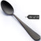 Matte Black Dessert Spoon, Seeshine 6.8-inch Stainless Steel Black Teaspoon, Suitable for Family, Kitchen, Restaurant, Set of 12, Dishwasher Safe