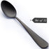 Matte Black Dessert Spoon, Seeshine 6.8-inch Stainless Steel Black Teaspoon, Suitable for Family, Kitchen, Restaurant, Set of 12, Dishwasher Safe