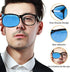 eZAKKA Eye Patches for Adults, Eye Patch for Glasses Silk Patch for Lazy Eye Amblyopia Strabismus and After Surgery (Navy Blue+Black)