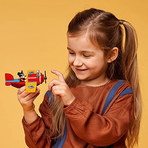 LEGO Disney Mickey and Friends Mickey Mouse’s Propeller Plane 10772 Building Kit Toy; Perfect for Creative Play; New 2021 (59 Pieces), Multicolor