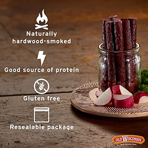 Old Wisconsin Snack Sticks, Pepperoni, 6-Ounce Package