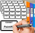 White Legal Exhibit Stickers 1.65 X 1 Inch-Blank File Folder Labels Tabs Trial Exhibit Stickers Color-Coded Exhibit Labels 300Pcs Trial Legal Stickers for Exhibit Petitioner Offices Courts Documents