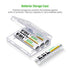 EBL Rechargeable AAAA Batteries 4 Counts with Smart Battery Charger - 400mAh AAAA Battery Surface Pen Battery and Universal Battery Charger for AA AAA AAAA Ni-MH Ni-CD Rechargeable Batteries