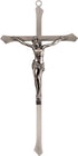 ACHIBANG Crucifix Wall Cross, Metal Hanging Crosses for Room Decor/ Catholic Crucifixes Gifts, 10 Inch