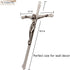 ACHIBANG Crucifix Wall Cross, Metal Hanging Crosses for Room Decor/ Catholic Crucifixes Gifts, 10 Inch