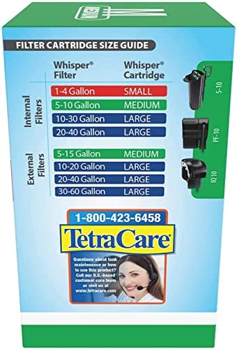 Tetra Whisper Bio-Bag Disposable Filter Cartridges 3 Count, For aquariums, Medium (26169)