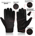 Rebo Wheelchair Disability Mobility Full Finger Gloves Breathable and Non-Slip Material for Good Grip Lightweight Adjustable Strap for Men and Women (Medium)