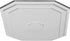 Ekena Millwork CM25FE Felix Ceiling Medallion, 25 1/4"W x 17 1/4"H x 1 3/4"P, Factory Primed