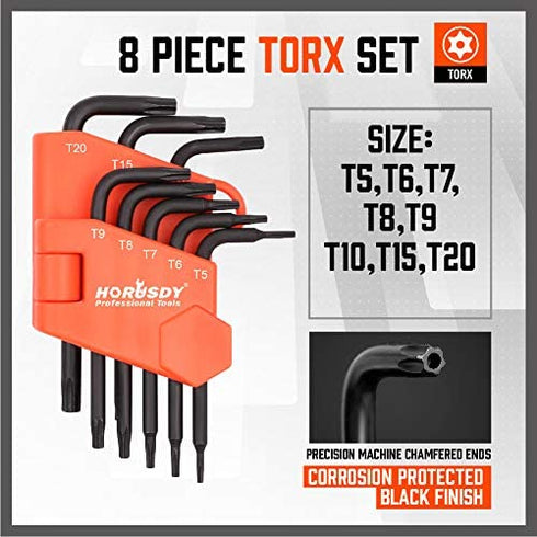 SEDY 22 Piece Mini Hex Key Allen Wrench Set - Hex/Torx, Metric/SAE (3-IN-ONE, Cr-V)