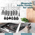 Magnetic Knife Holder for Wall - Stainless Steel Knife Magnetic Strip 18 Inch - Wall Knife Magnet Bar Rack With Hooks - Kitchen Utensil Holder and Knife Storage Holder