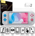 Orzly Accessories Bundle for Switch Lite - Case & Screen Protector for Nintendo Switch Lite Console, USB Cable, Games Holder, Comfort Grip Case, Headphones, Thumb-Grip Pack & More - Pink