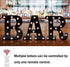 Obrecis LED Black Alphabet Marquee Letters Sign Light Up Marquee Number Letter Lights Sign with Diamond Bulb for Night Light Home Bar Christmas Lamp Birthday Party Wedding Decoration B
