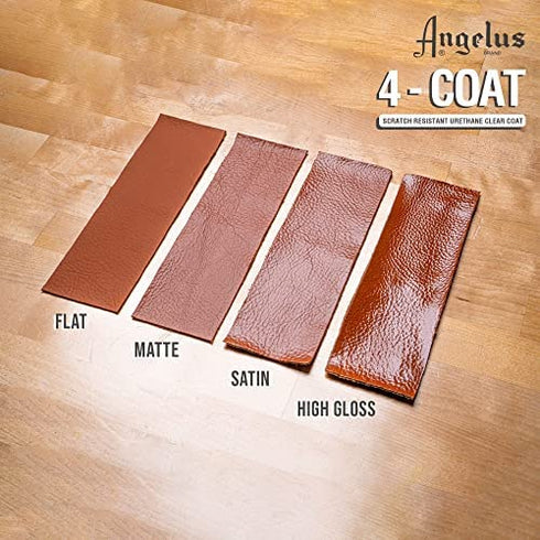 Angelus 4-Coat Leather Clear Coat Finisher Matte 4oz- Scratch Resistant