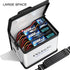 COLCASE Upgraded Fireproof Explosionproof Lipo Safe Bag for Lipo Battery Storage and Charging , Large Space Highly Sturdy Double Zipper Lipo Battery Guard (8.46x5.70x6.5 in)
