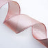 CT CRAFT LLC Metallic Diamond Wired Ribbon for Home Decor, Gift Wrapping, DIY Crafts, 2.5” x 10 Yards x 1 Rolls - Rose Gold